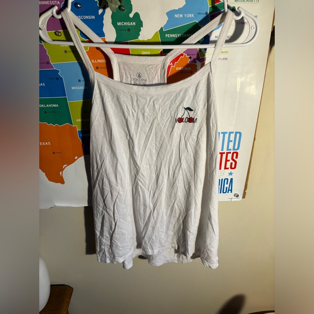 Volcom cherry tank top